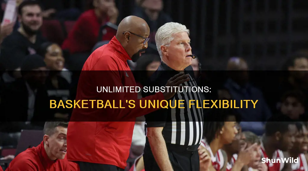 how many substitutes are allowed in basketball