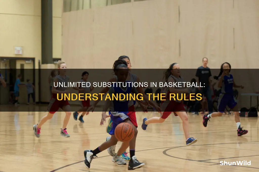 how many substitution in basketball per quarter