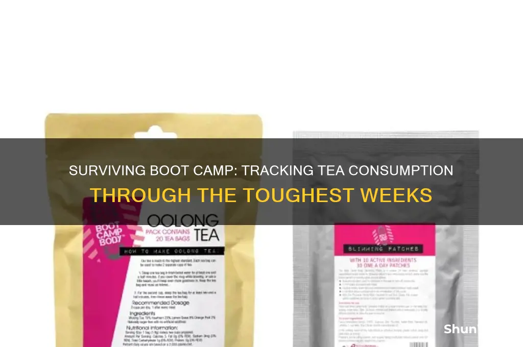 how many tea do you go through boot camp