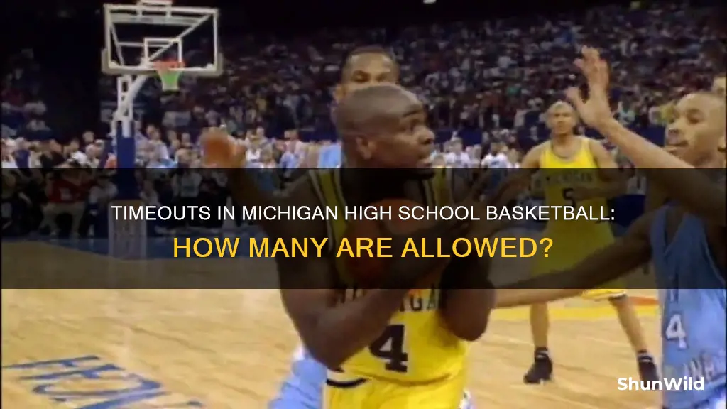 how many timeouts in michigan high school basketball