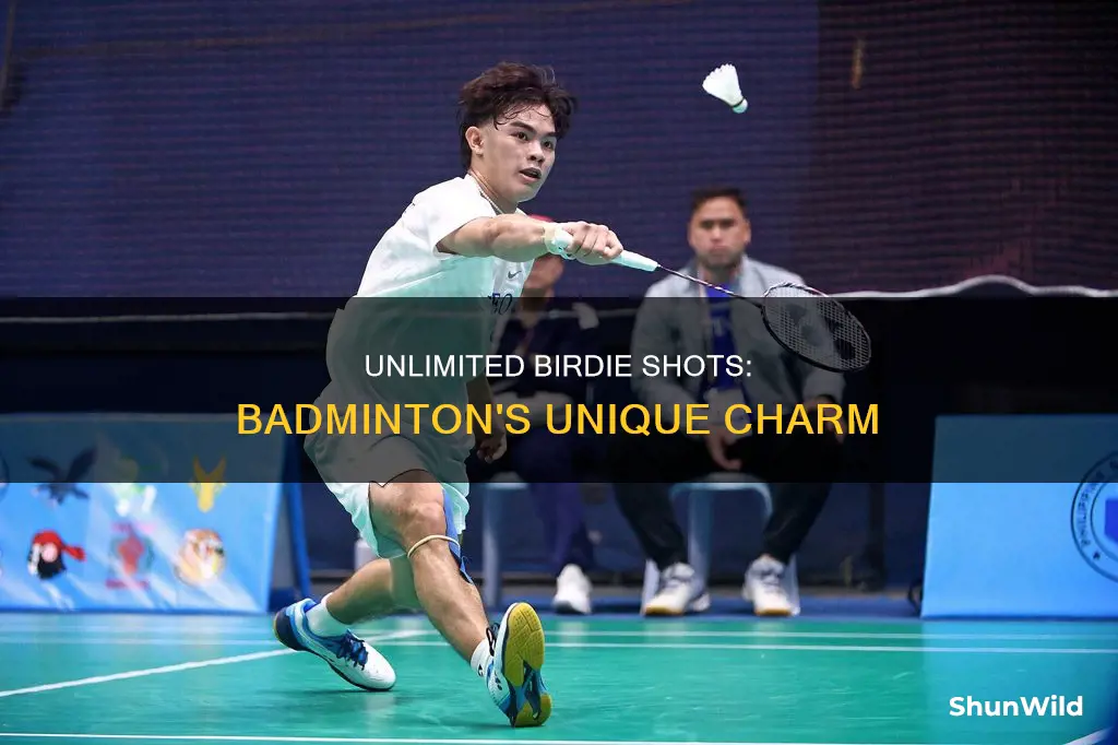 how many times can u hit a birdie in badminton