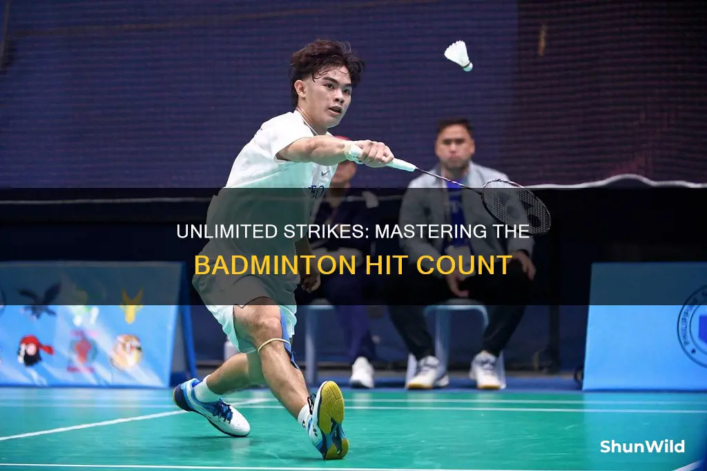how many times can you hit in badminton