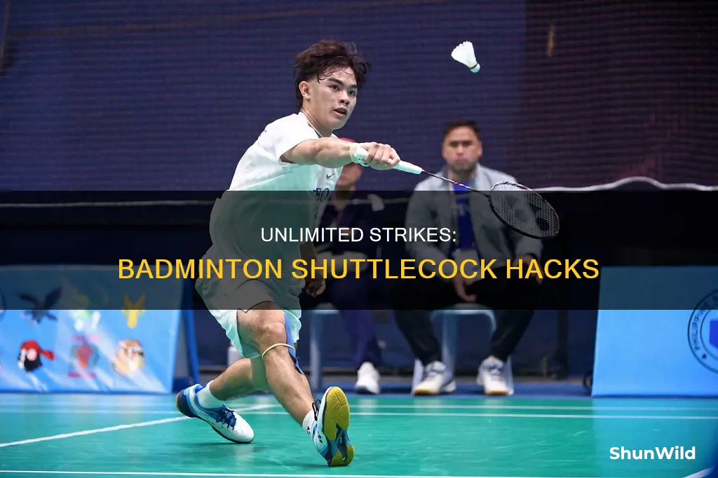 how many times can you hit the shuttlecock in badminton