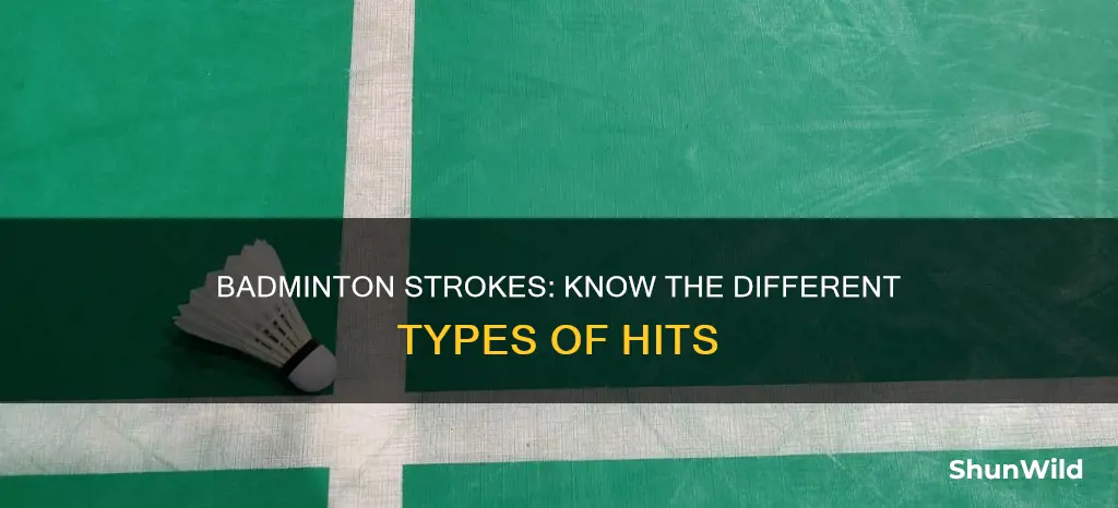 how many types of strokes are there in badminton