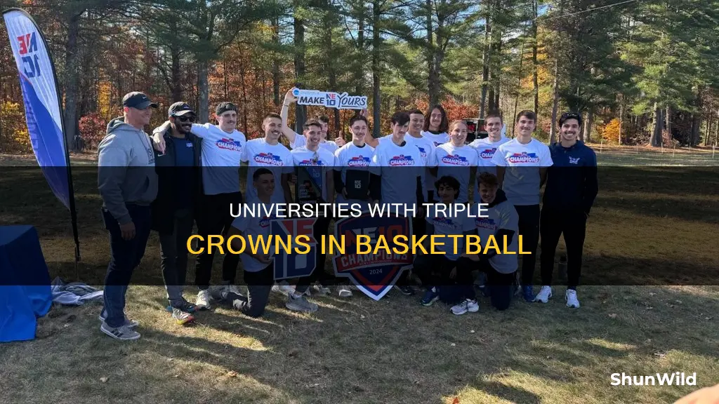 how many universitys have three basketball national championships
