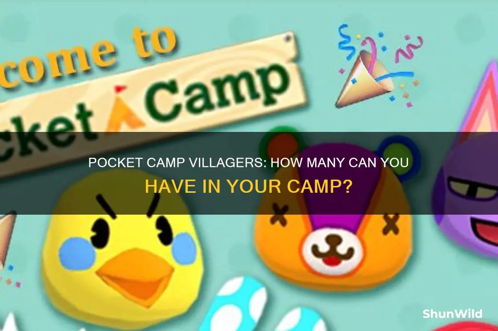 how many villagers pocket camp