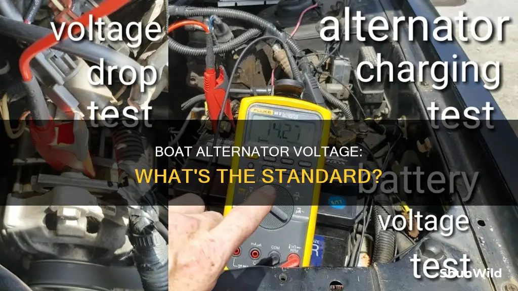 how many volts should a boat alternator put out