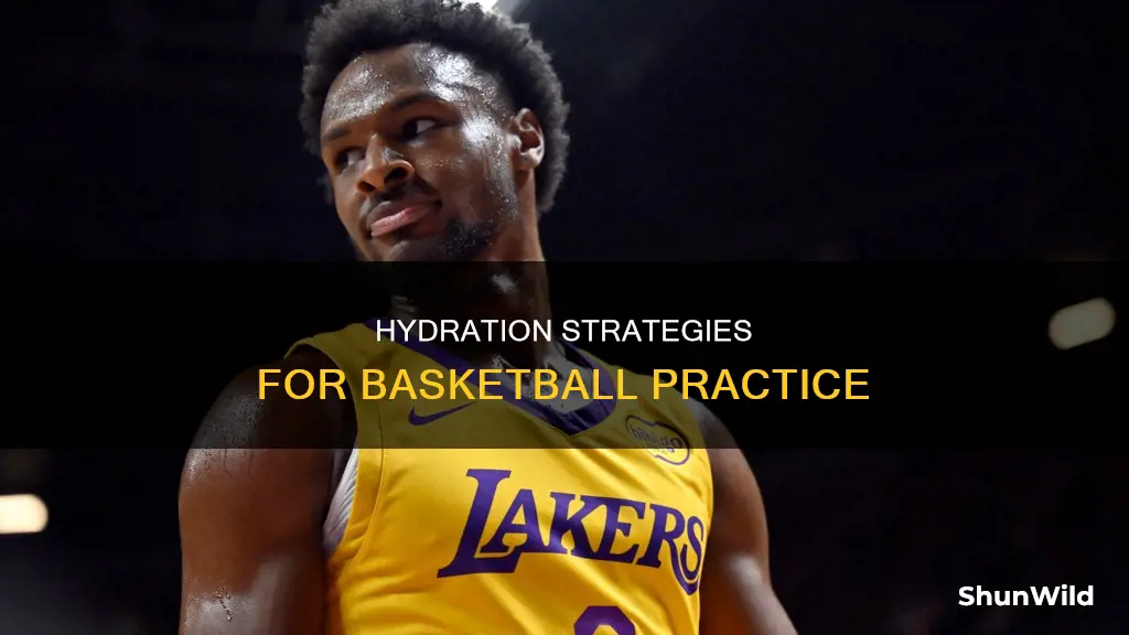 how many water breaks during basketball practice