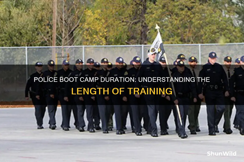 how many weeks is police boot camp