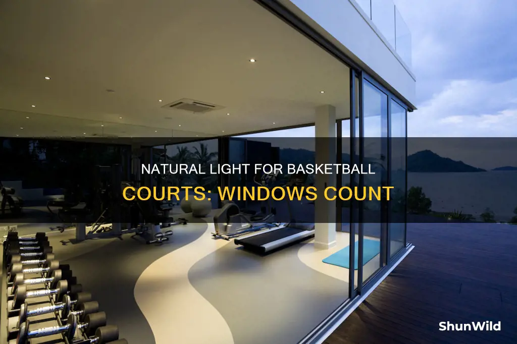 how many windows to put in a basketball gym