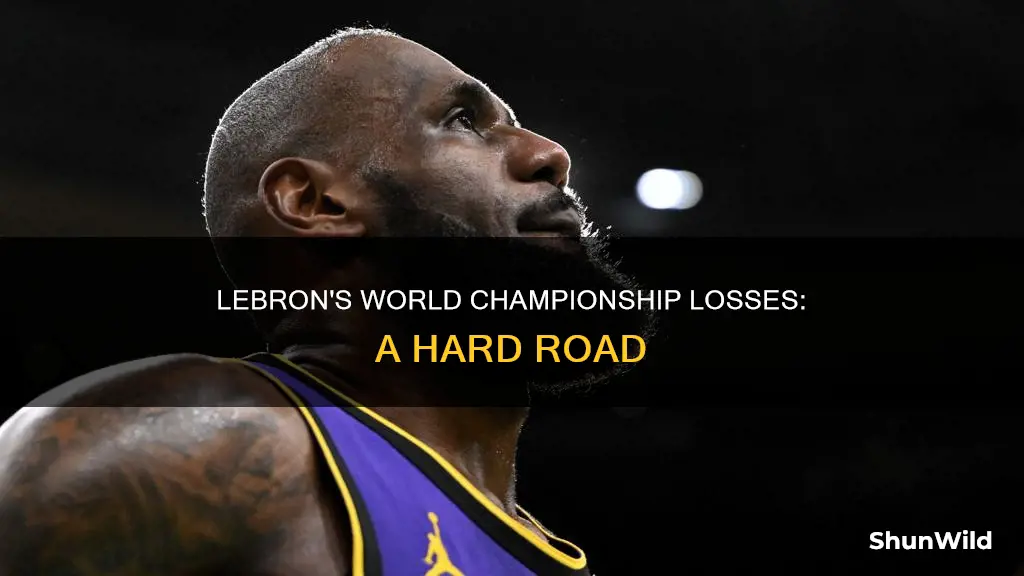 how many world championship basketball titles has lebron lost