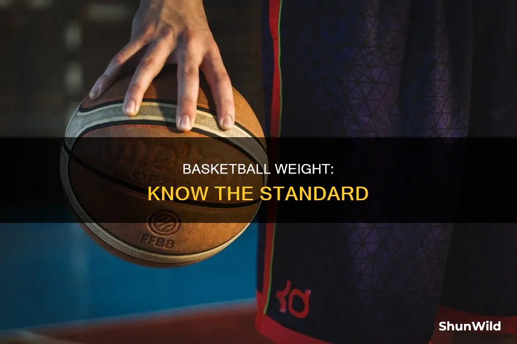 how mich does a basketball weigh