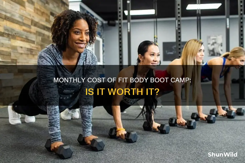 how much a month is fit body boot camp
