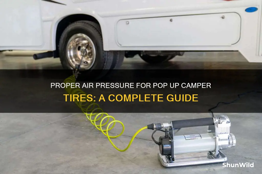 how much air to put in pop up camper tires