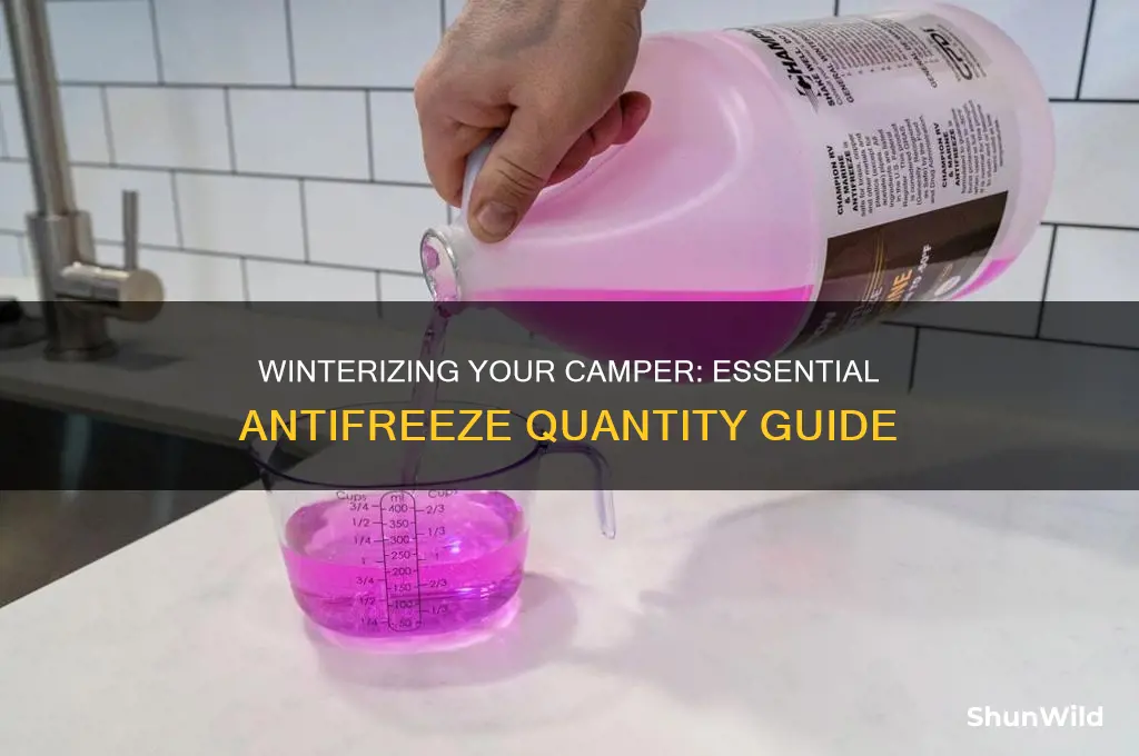 how much antifreeze do i need to winterize my camper