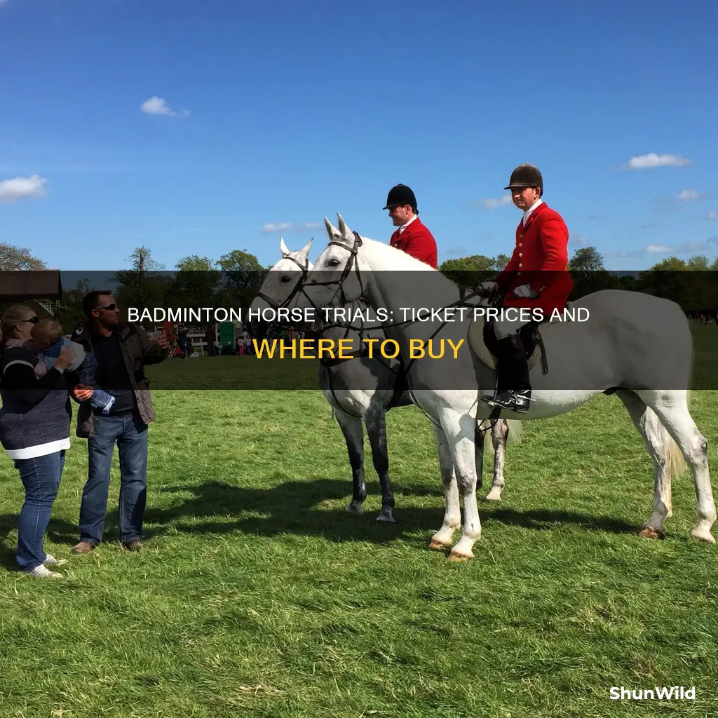 how much are badminton horse trials tickets