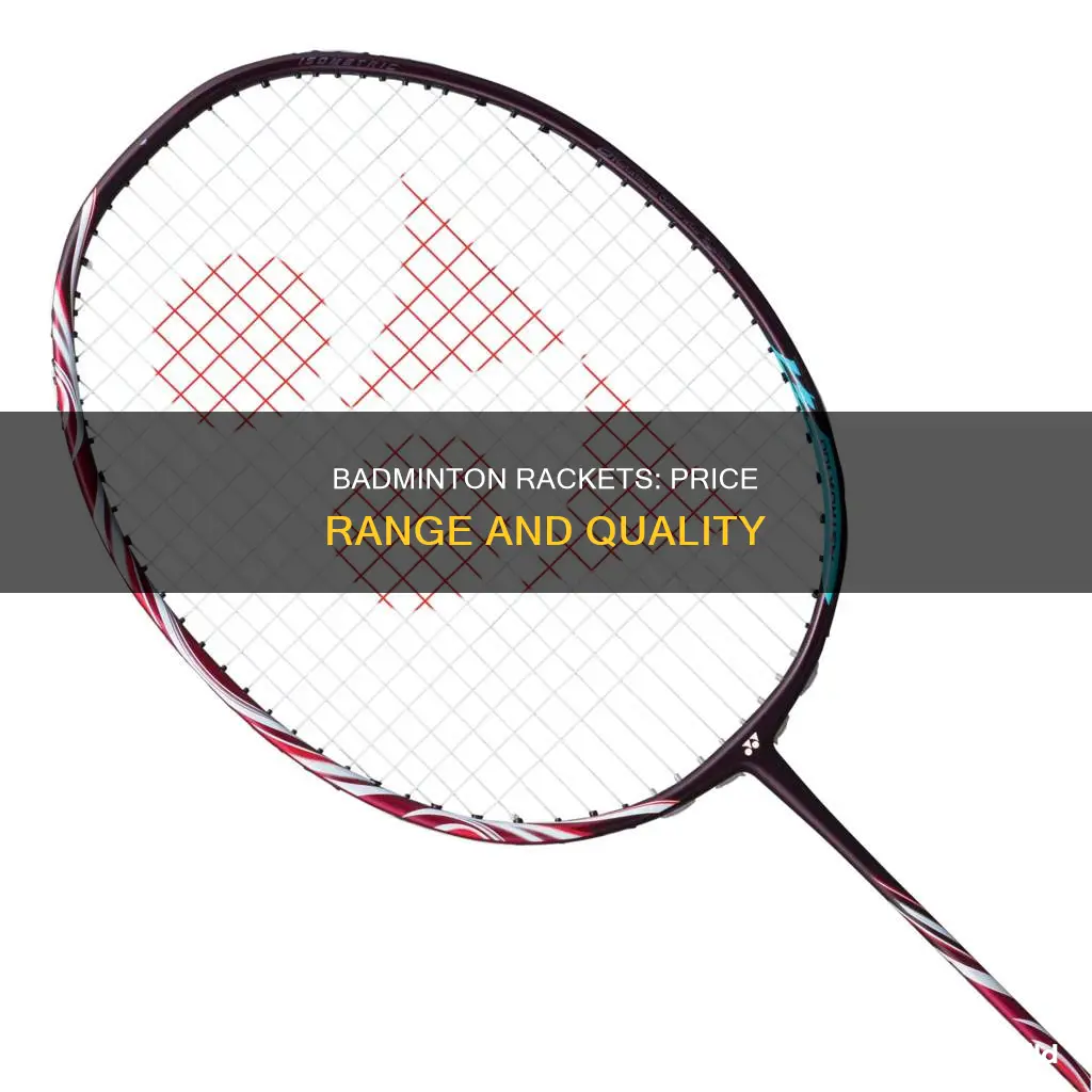 how much are badminton rackets