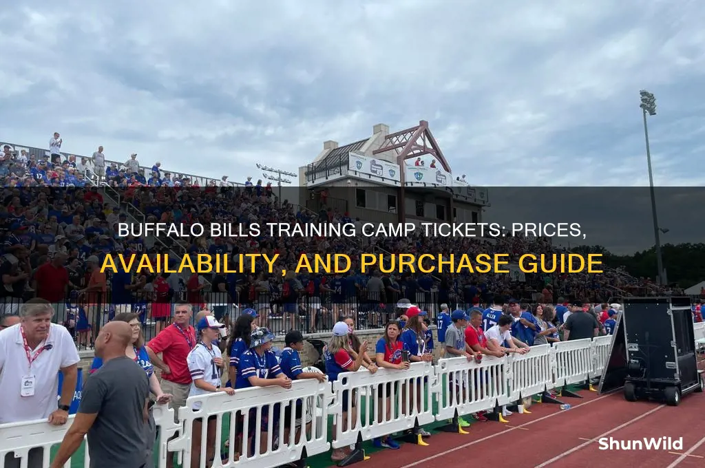 how much are bills training camp tickets