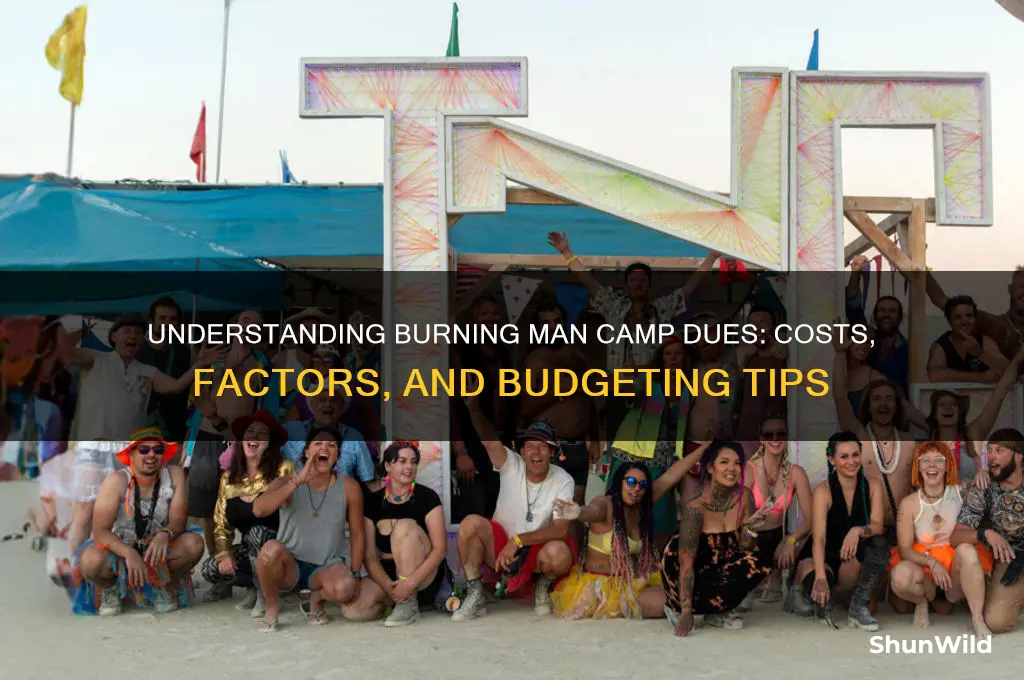 how much are burning man camp dues