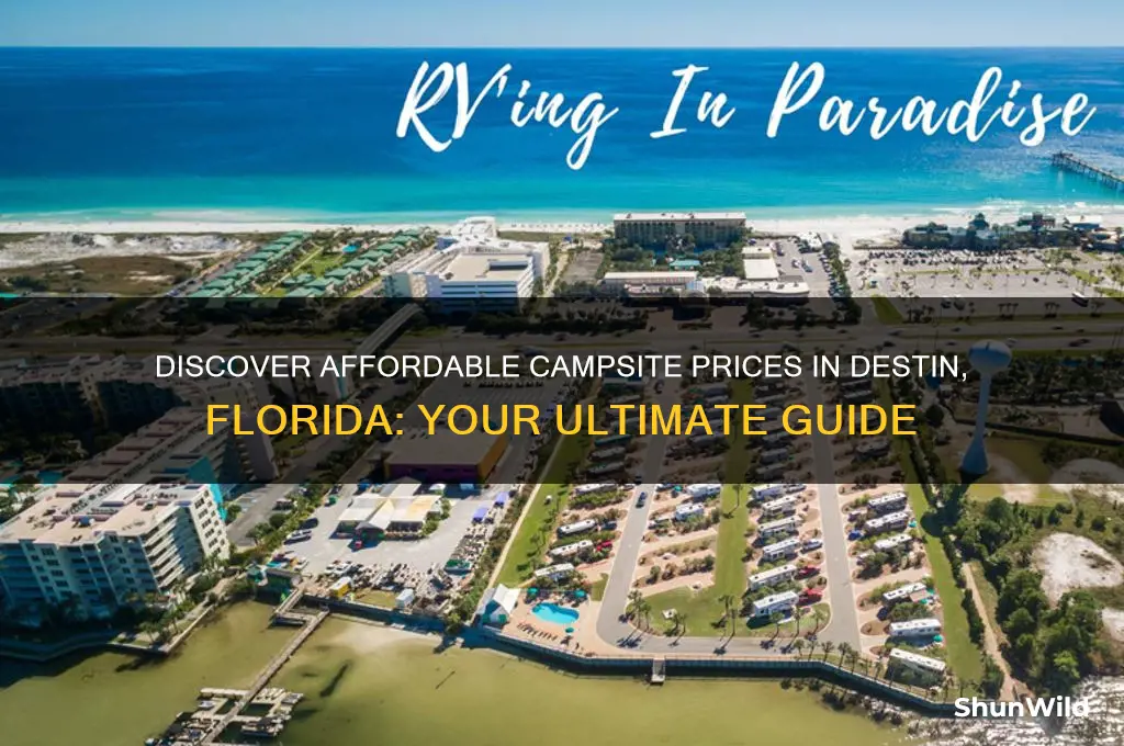 how much are camp sites in destin florida
