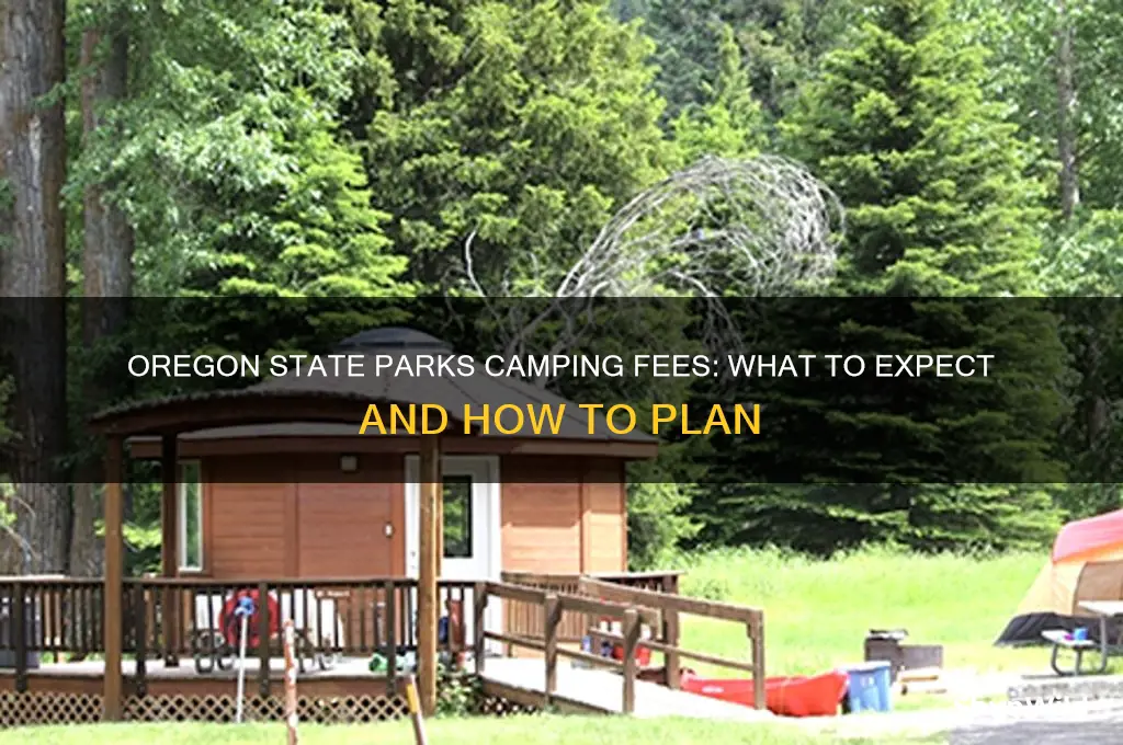 how much are camping fees oregon state parks