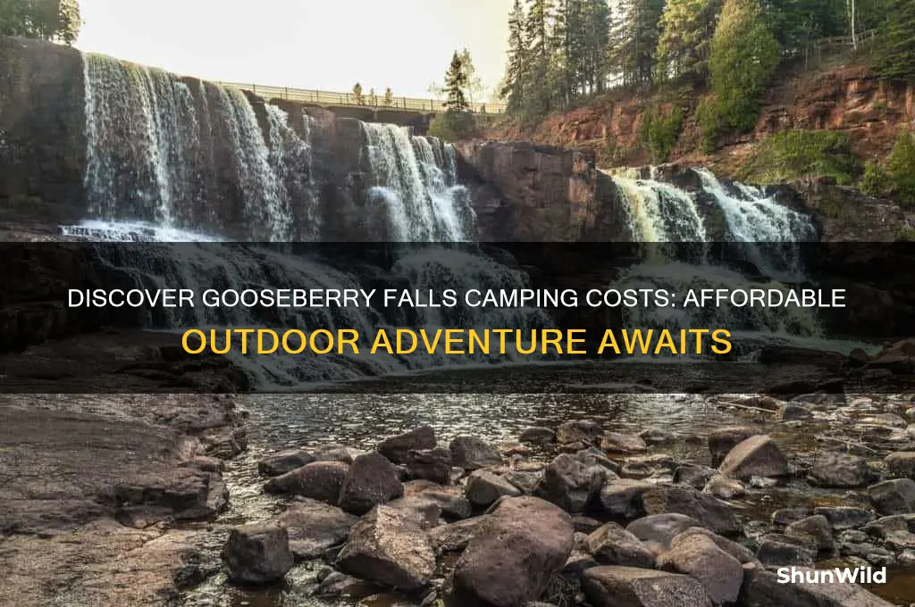 how much are camping sites at gooseberry falls