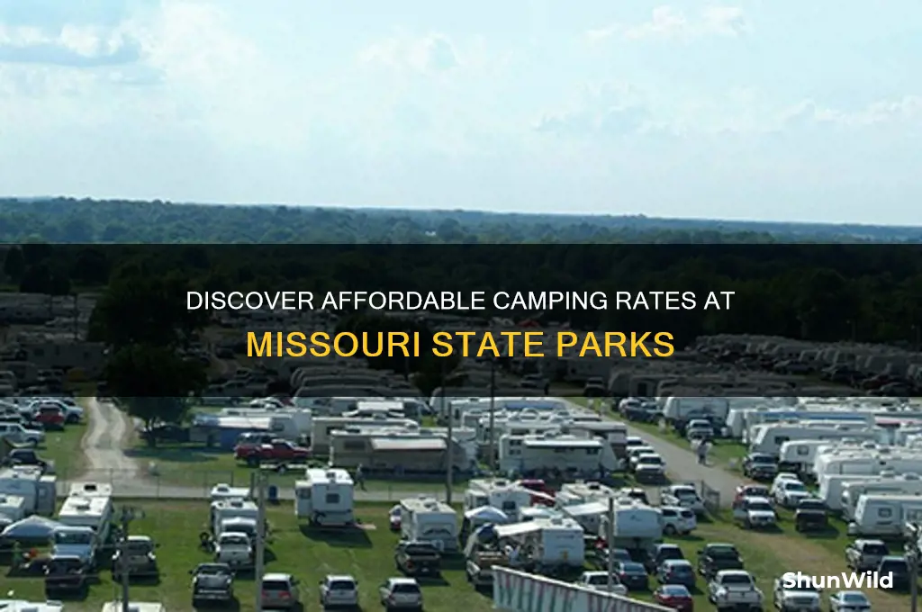 how much are camping sites in mossiour state parks