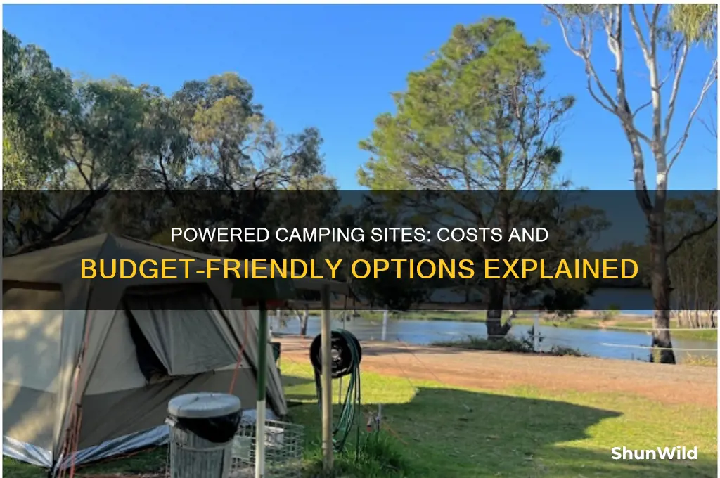 how much are camping sites with power