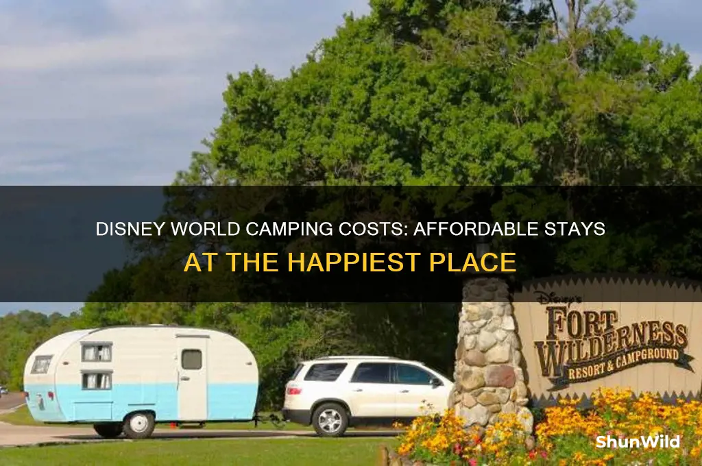 how much are camping spots at disney world