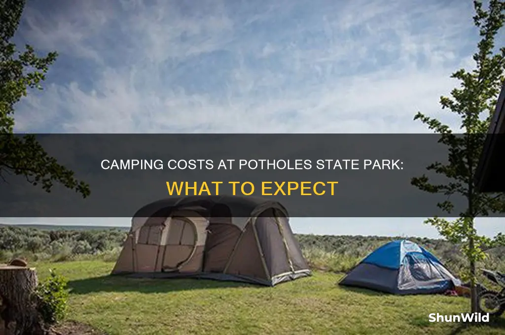 how much are camping spots at potholes state park