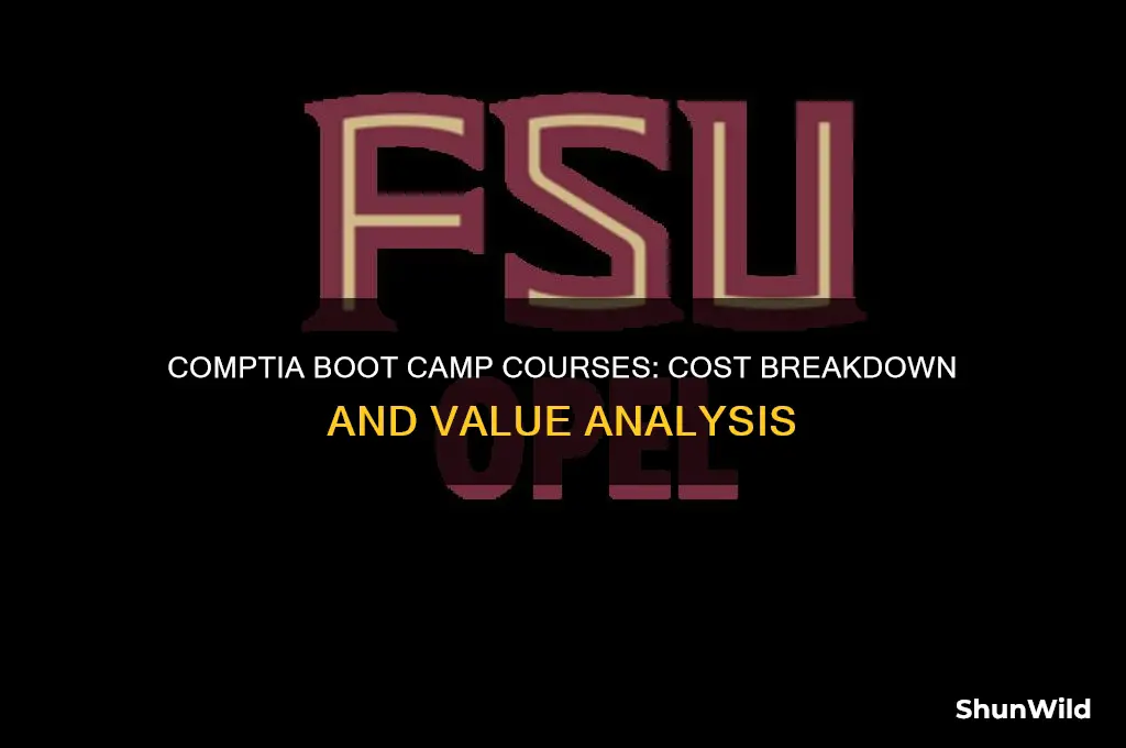 how much are comptia boot camp courses