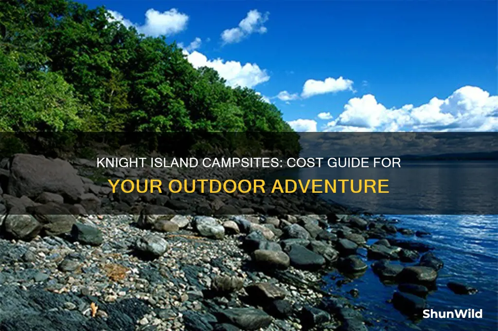 how much are knight island camp sites