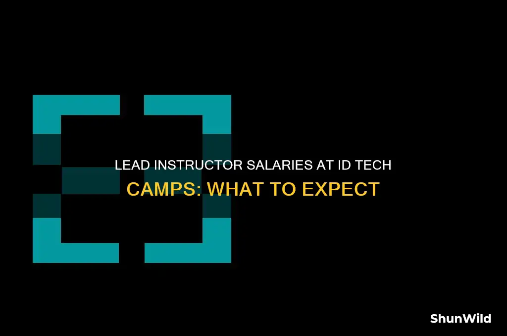 how much are lead instructors paid id tech camps