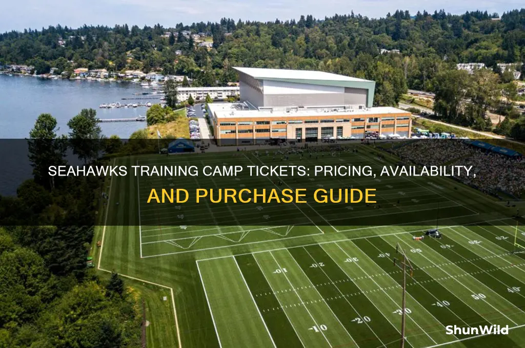 how much are seahawks training camp tickets
