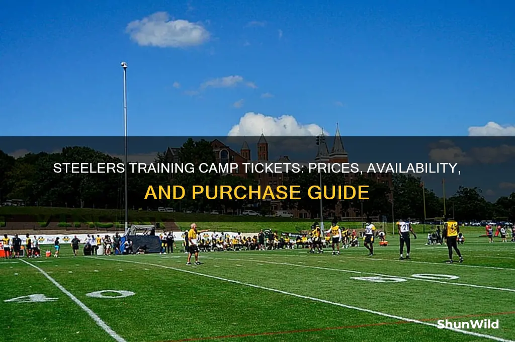 how much are steelers training camp tickets