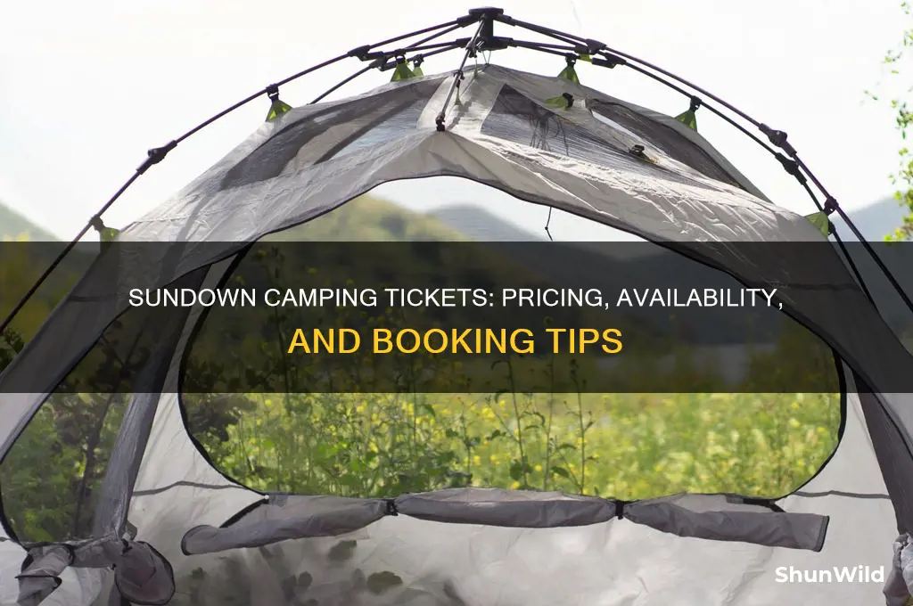how much are sundown camping tickets