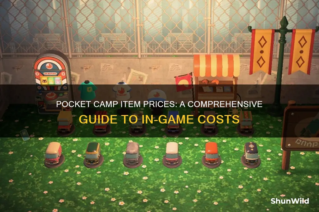 how much are the pocket camp items going for