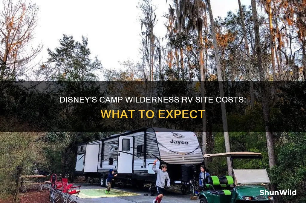 how much are the rv sites at disney camp wilderness