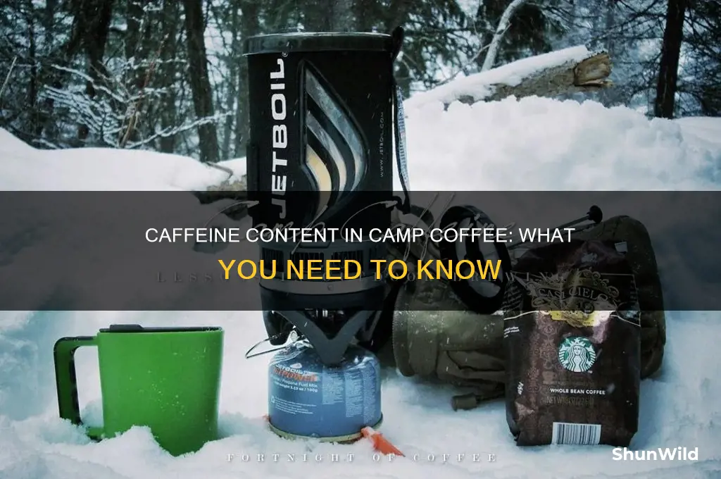 how much caffeine in camp coffee