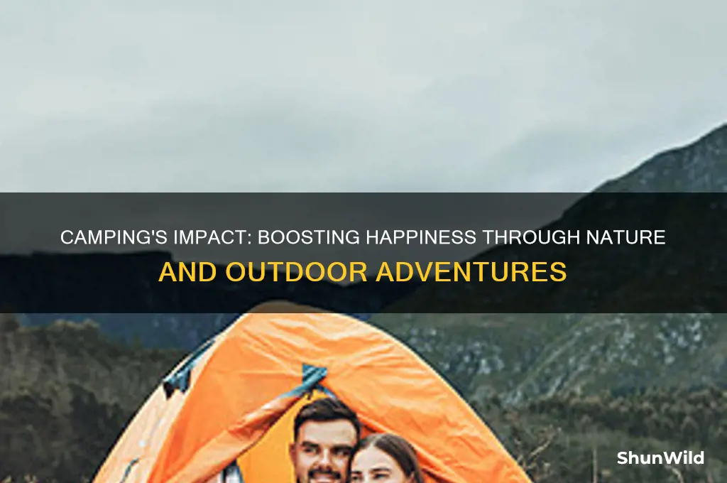 how much camping affect happiness