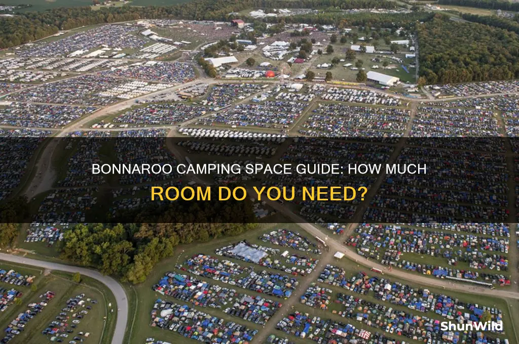 how much camping space bonnaroo
