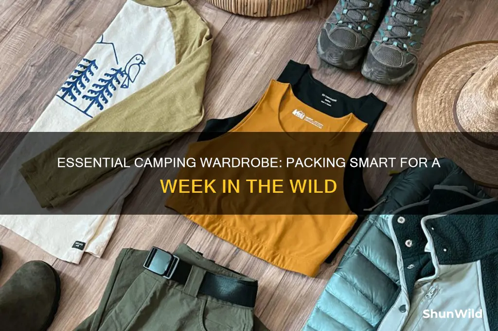 how much clothing for a week camping