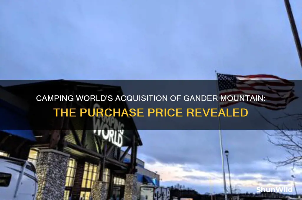 how much did camping world buy gander mountain