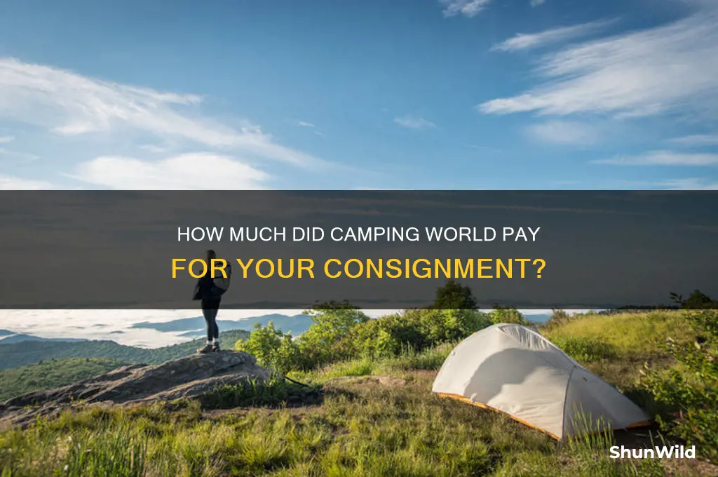 how much did camping world give you for consignment