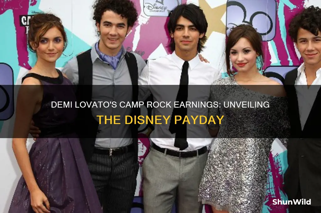 how much did demi lovato get paid for camp rock