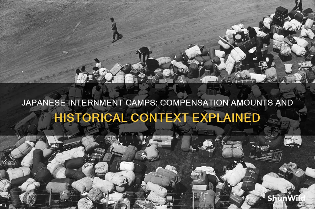 how much did japanese internment camps pay