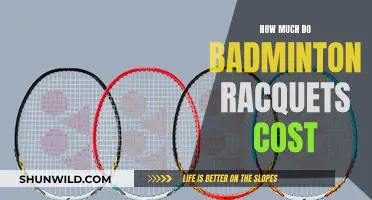 Badminton Racquets: Understanding the Cost of Equipment
