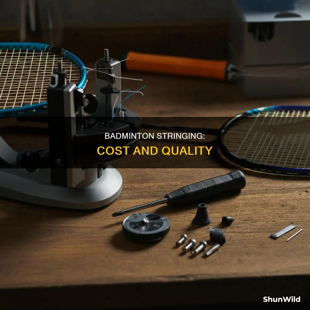 how much do badminton stringing cost