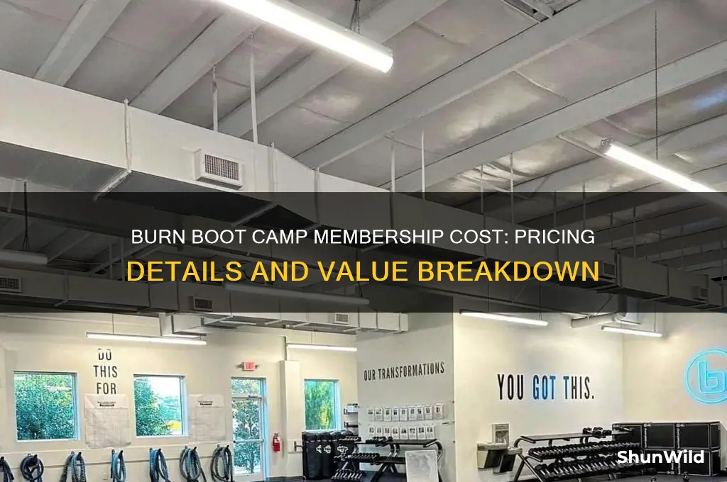 how much do burn boot camp membership cost