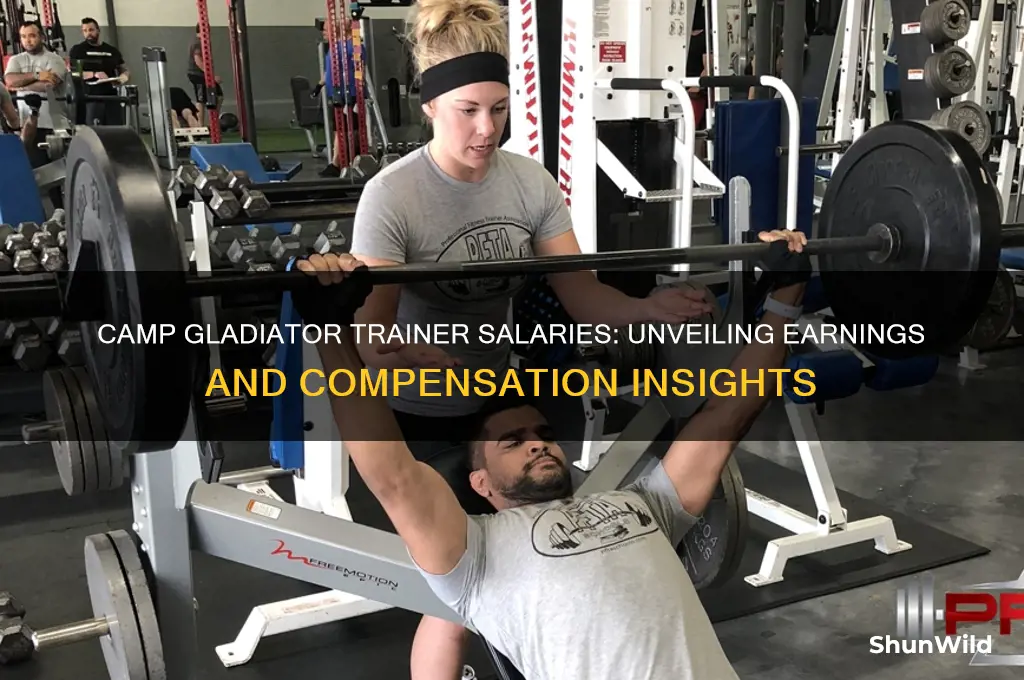 how much do camp gladiator trainers get paid